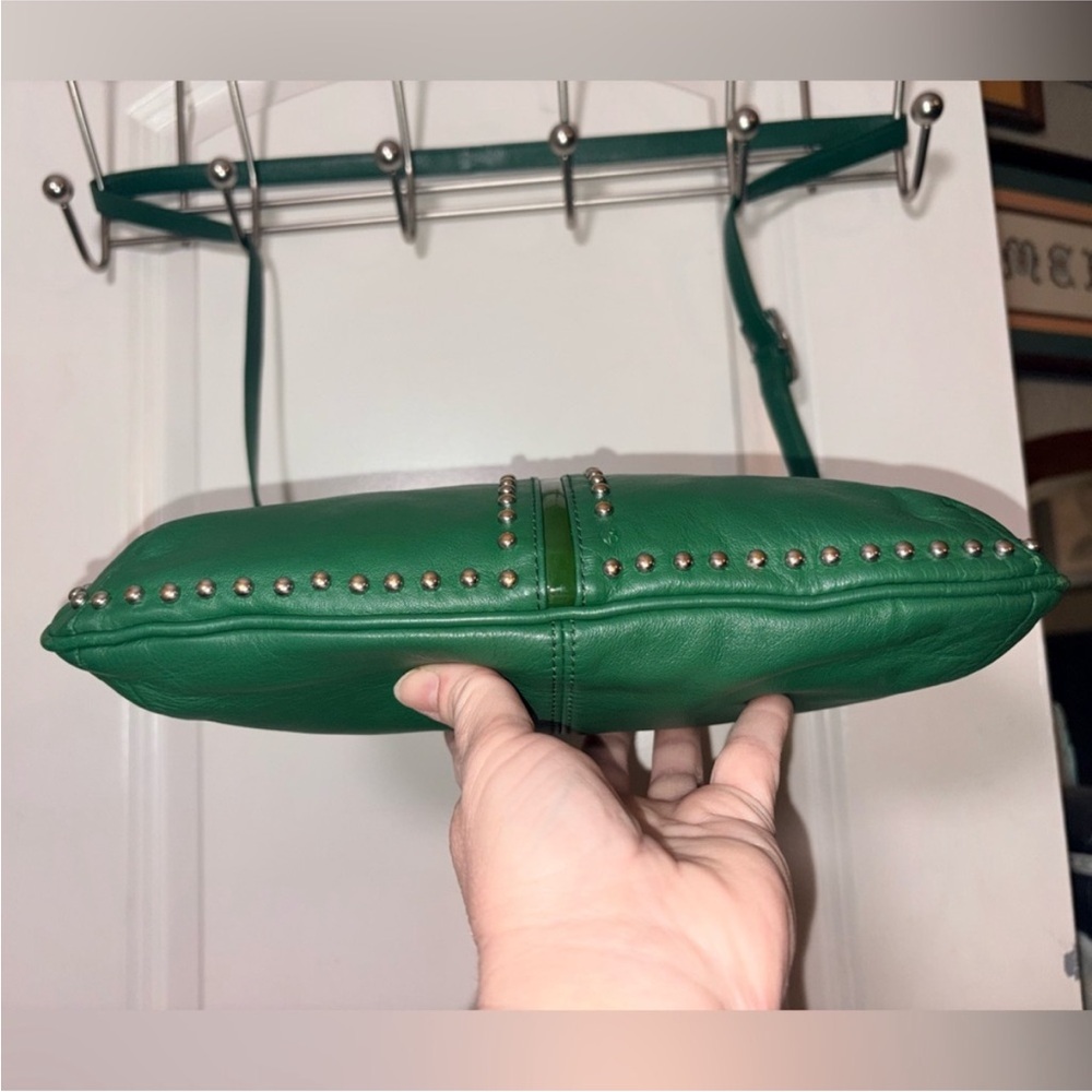💚 Brighton Emerald Green Leather Crossbody - Picture 6 of 16